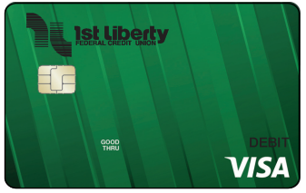 1st Libtery Visa Debit Card Example